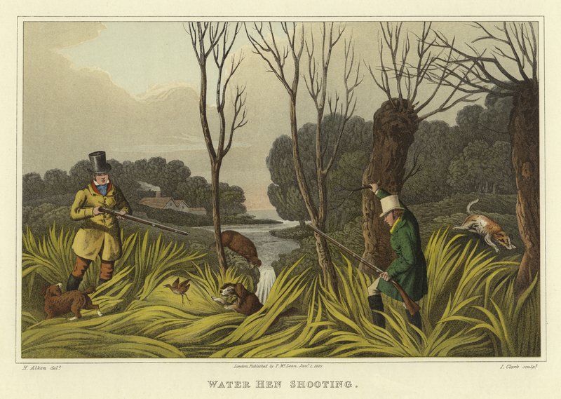 Su Tavuğu Avı (chromolitho) by Henry Thomas Alken