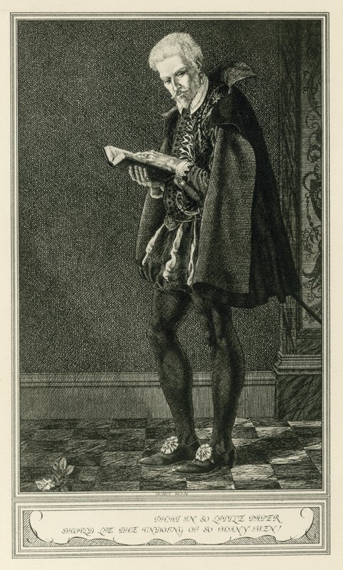 John Webster (litho) tarafından Malfi Düşesi ve Beyaz Şeytan için ön yazı by Henry Weston Keen