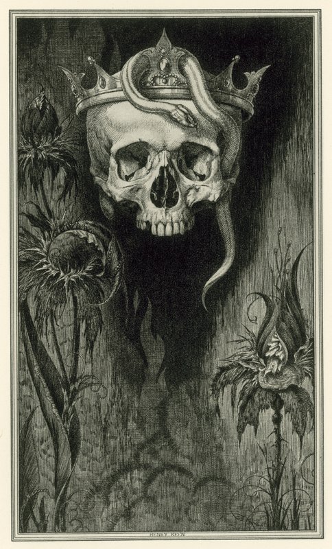 John Webster tarafından Malfi Düşesi: Kuyruk parçası (litho) by Henry Weston Keen
