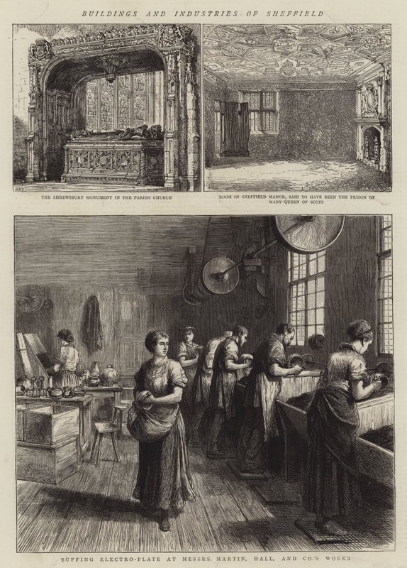 Sheffield Binaları ve Endüstrileri by Henry William Brewer