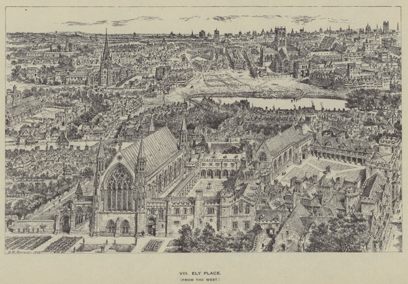Batıdan Ely Place, by Henry William Brewer