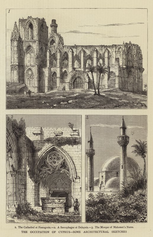 Kıbrıs'ın İşgali, Bazı Mimari Eskizler by Henry William Brewer
