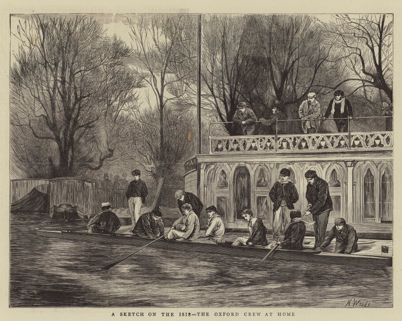 İsis Üzerine Bir Eskiz, Oxford Ekibi Evde by Henry Woods