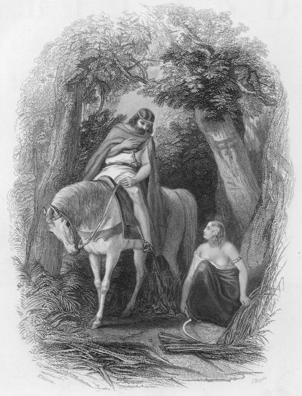 Cormac, İrlanda Yüksek Kralı ve Eithne Taebfada by Henry after Warren