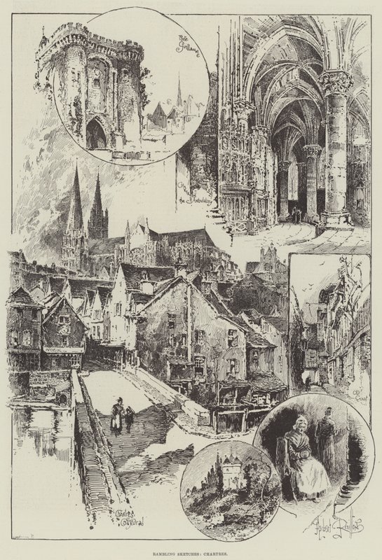 başıboş Eskizler, Chartres by Herbert Railton