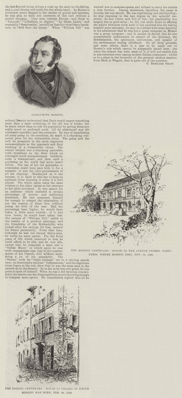 Rossini Yüzüncü Yılı by Herbert Railton