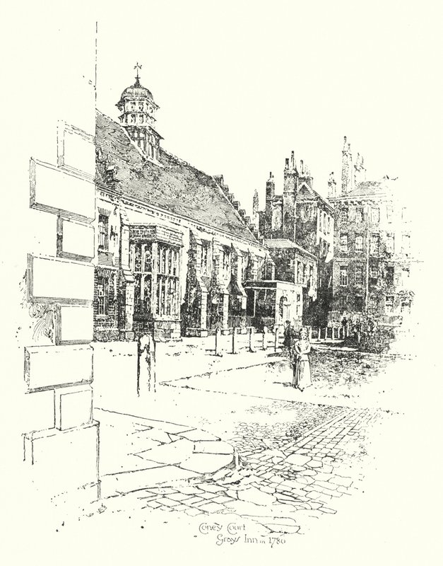 Coney Court, Grays Inn, 1780