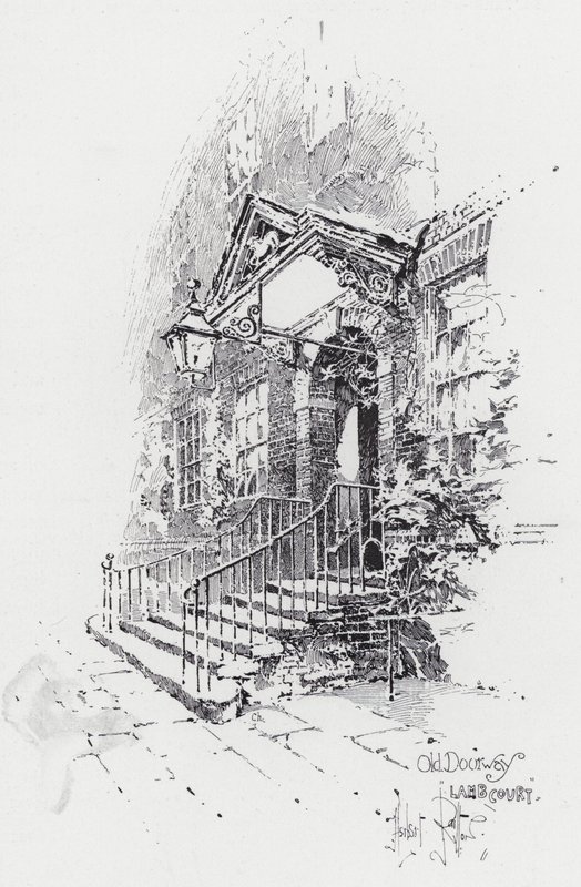 Eski Kapı, Kuzu Mahkemesi (gravür) by Herbert (after) Railton