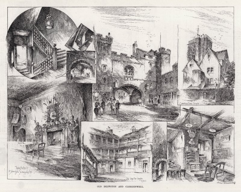 Eski Islington ve Clerkenwell (gravür) by Herbert (after) Railton