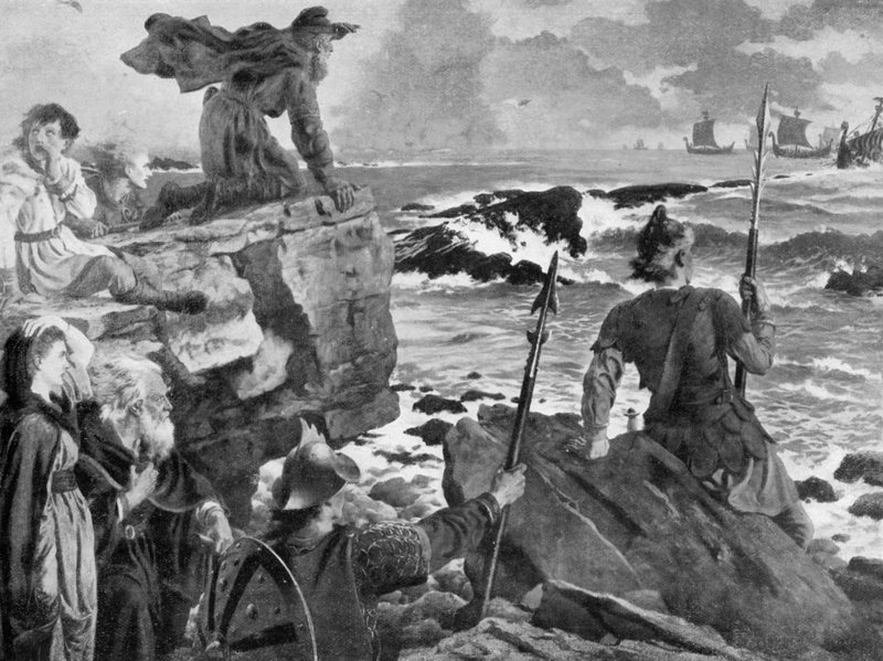 Kanaldaki Vikinglerin Yaklaşımını İzlemek by Herbert Alfred Bone