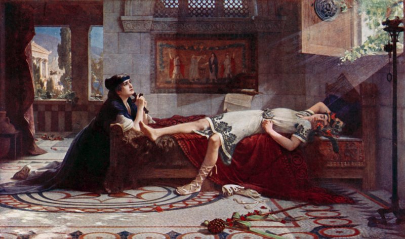Aziz Monica Duası by Herbert Gustave after Schmalz