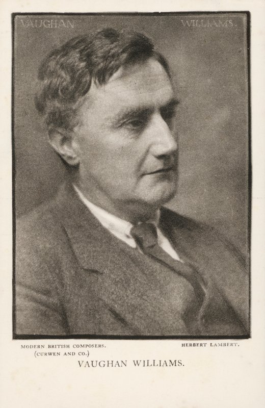 Ralph Vaughan Williams, müzik bestecisi (s/b fotoğraf) by Herbert Lambert