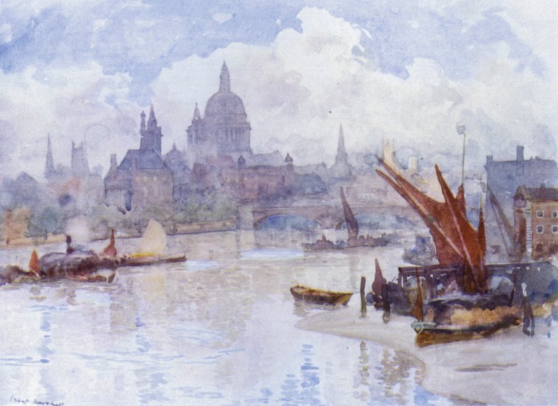 Blackfriars Reach (renkli taş) by Herbert Menzies (after) Marshall