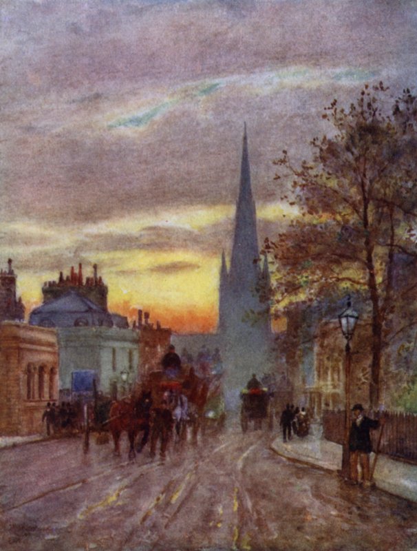 Grosvenor Yolu, Pimlico (renkli taş) by Herbert Menzies (after) Marshall
