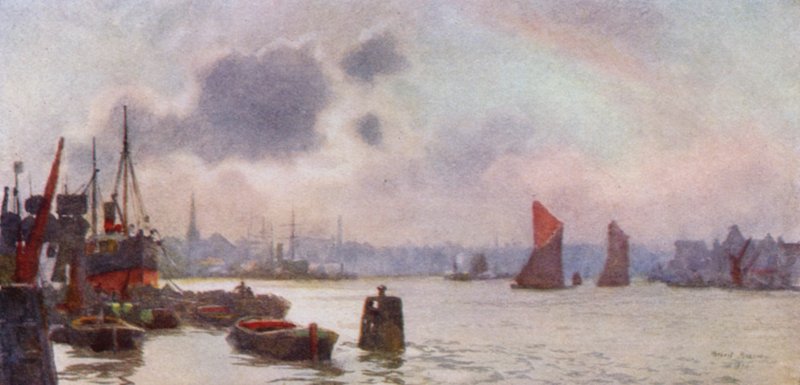 Lavender Wharf (renkli taş) by Herbert Menzies (after) Marshall