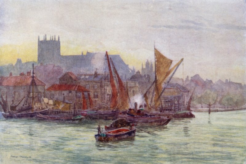 Millbank, Westminster (renkli taş) by Herbert Menzies (after) Marshall