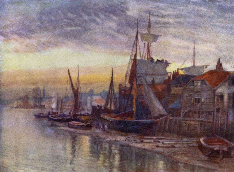 Eski Essex Rıhtımı (renkli taş) by Herbert Menzies (after) Marshall