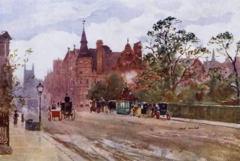 Pont Street, Chelsea (renkli taş) by Herbert Menzies (after) Marshall