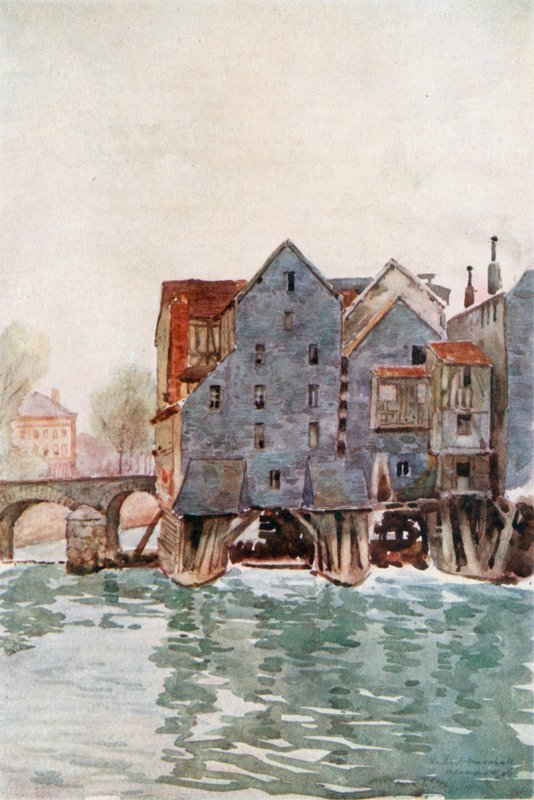 The Old Mills at Meaux  by Herbert Menzies Marshall