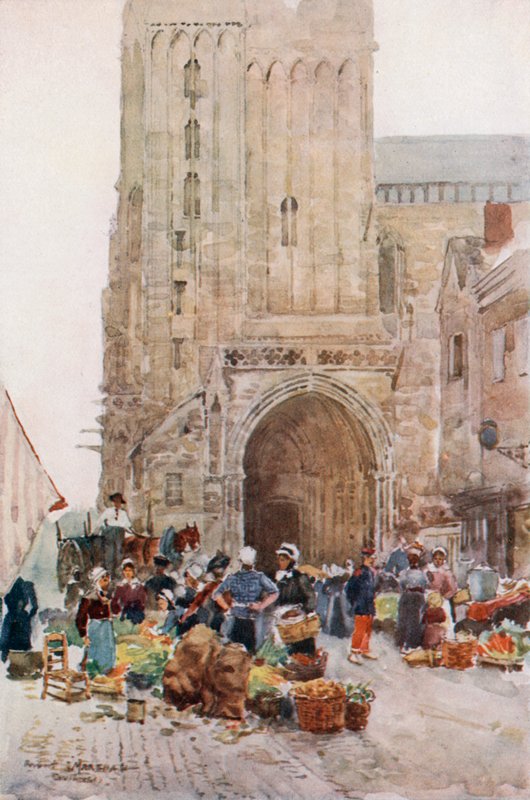 The South Porch of the Cathedral, Contances  by Herbert Menzies Marshall