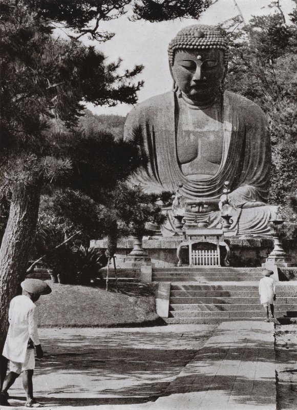 Amida, Buda (s/b fotoğraf) by Herbert Ponting