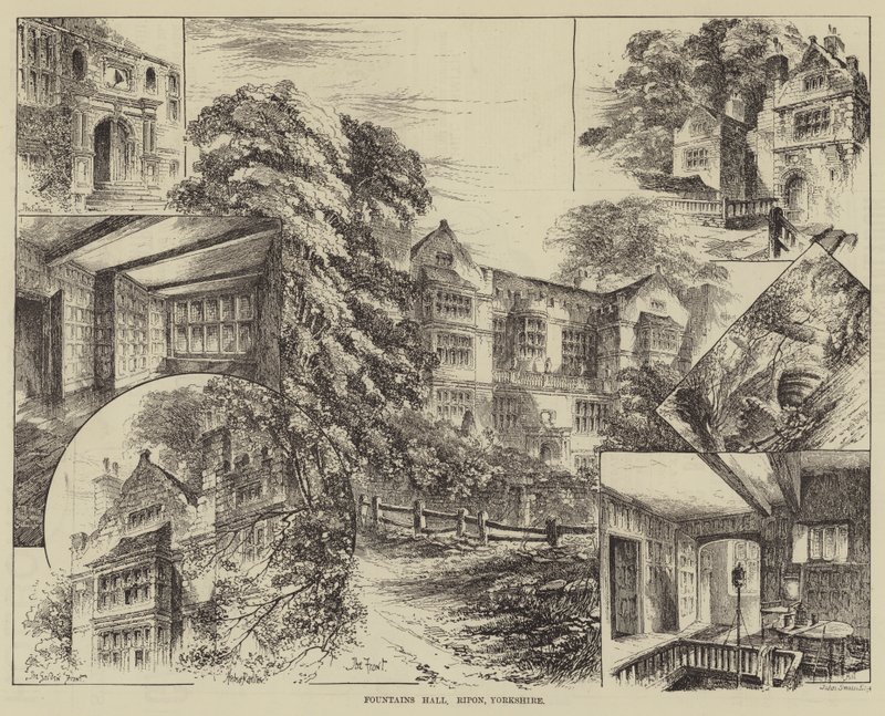 Çeşmeler Salonu, Ripon, Yorkshire by Herbert Railton