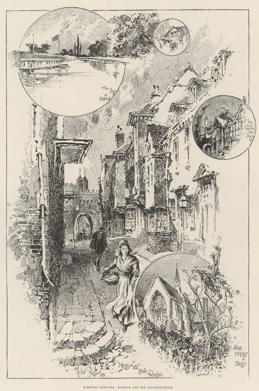 başıboş Eskizler, Windsor ve Mahalle by Herbert Railton