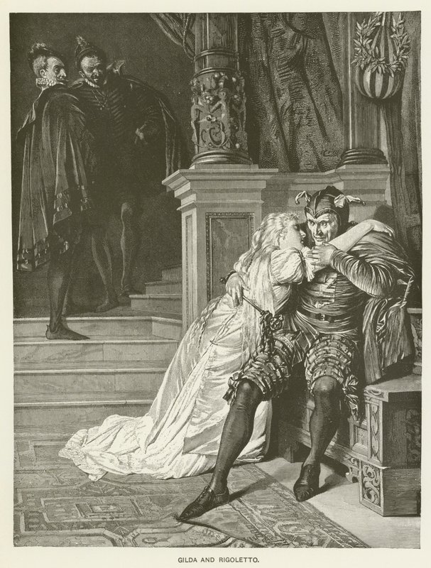 Gilda ve Rigoletto by Hermann Kaulbach