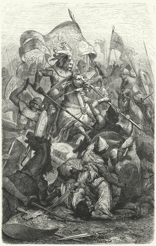 Saksonlar ve Wendler arasındaki savaş by Hermann Vogel