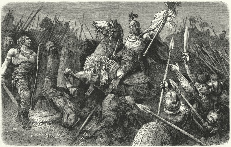 Belisarius, Roma'da Ostrogotlara saldırıyor, 536 by Hermann Vogel