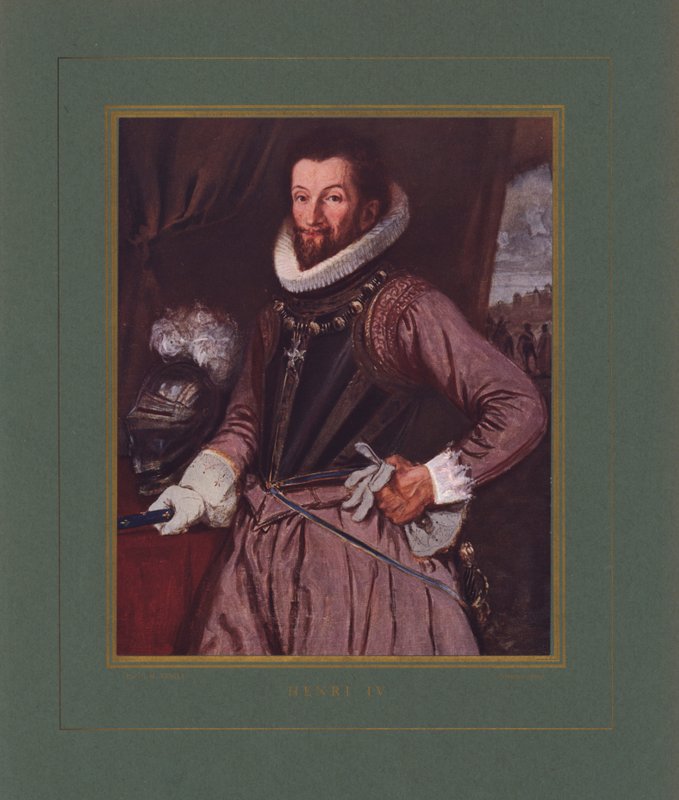 Henry IV, Fransa Kralı (renkli taş) by Hermann Vogel