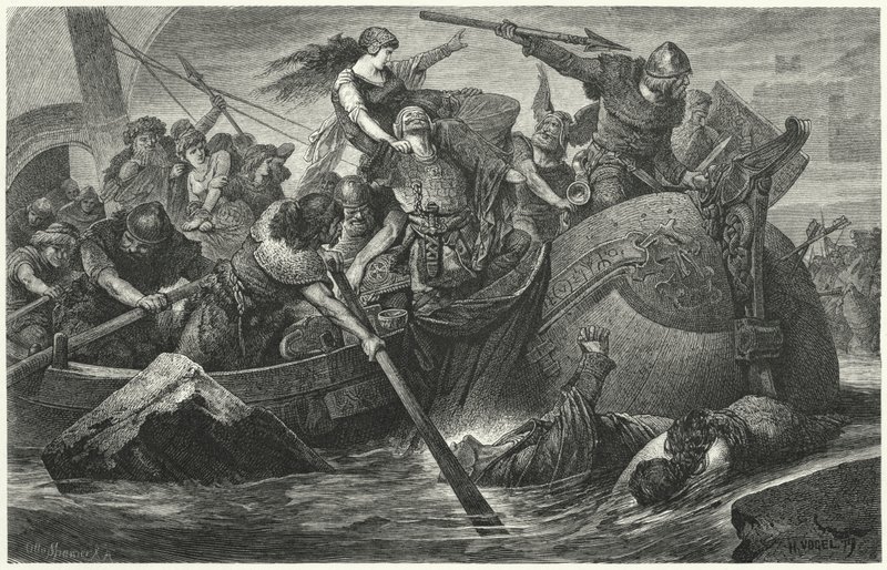 Viking akıncıları by Hermann Vogel