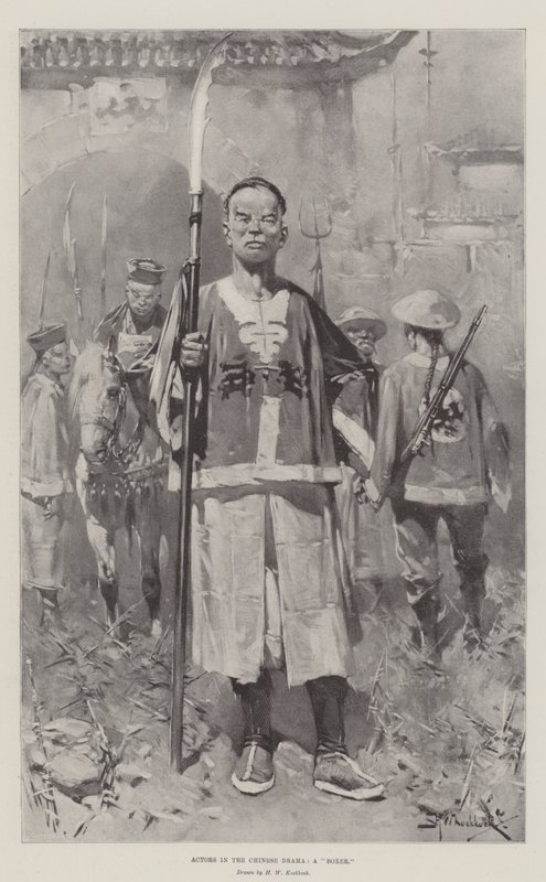Çin Dramasındaki Aktörler, Bir Boksör by Hermanus Willem Koekkoek