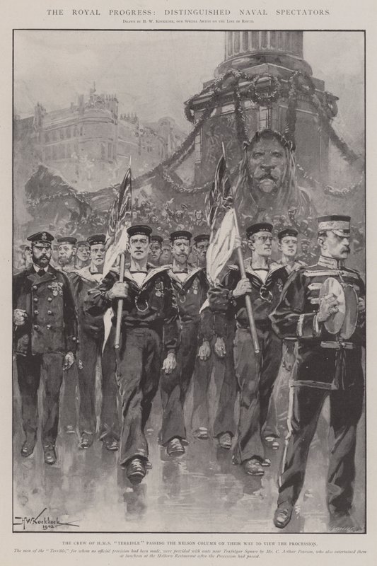 Kraliyet İlerlemesi, Seçkin Deniz Seyircileri by Hermanus Willem Koekkoek