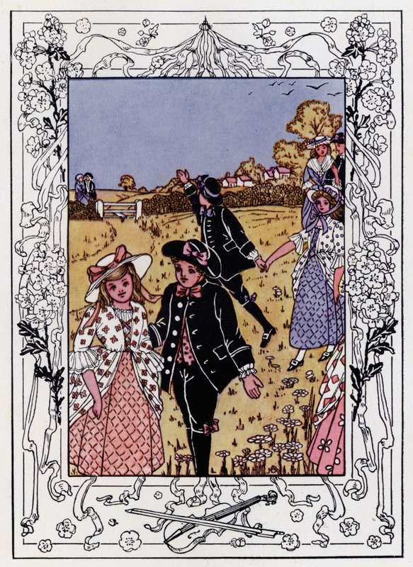 Gelin Hanımlar ve Beyler (renkli taş) by Hilda Broughton