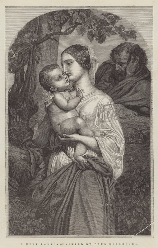 Kutsal Bir Aile by Hippolyte Delaroche