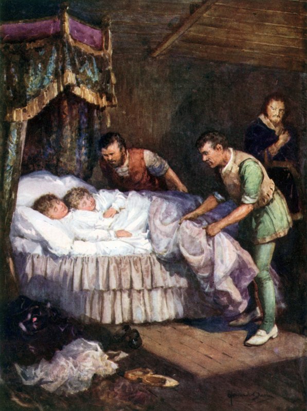 Kuledeki Prenslerin öldürülmesi (renkli taş) by Howard Davie