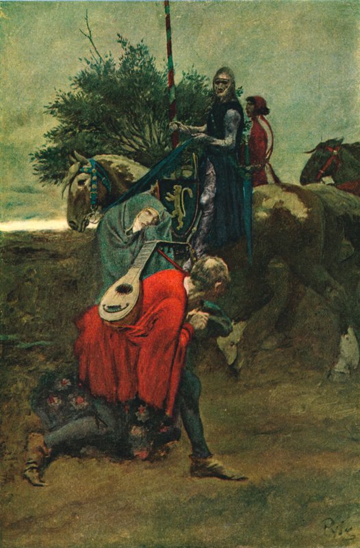 Falmouth'un kendisi tarafından geçildiler. by Howard Pyle