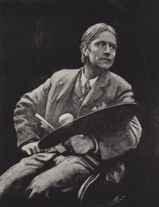 Hubert Herkomer, İngiliz sanatçı (lito) by Hubert von (after) Herkomer
