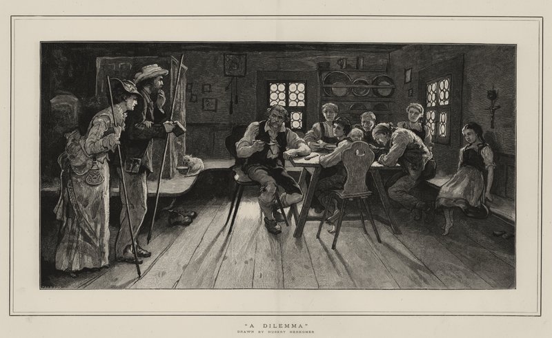 bir ikilem by Hubert von Herkomer