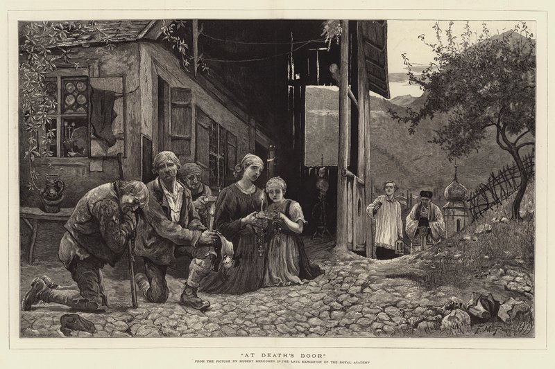 ಡೆತ್ಸ್ ಡೋರ್ ಟರ್ಕಿಯಲ್ಲಿ by Hubert von Herkomer