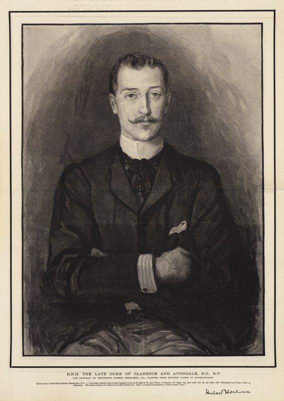 SAİK Clarence ve Avondale Geç Dükü, KG, KP by Hubert von Herkomer