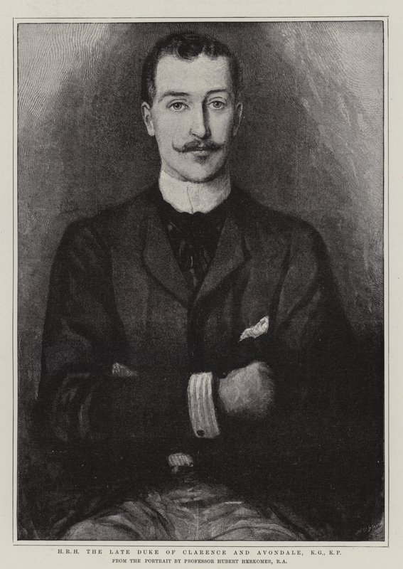HR H Clarence ve Avondale Geç Dükü, KG, KP by Hubert von Herkomer