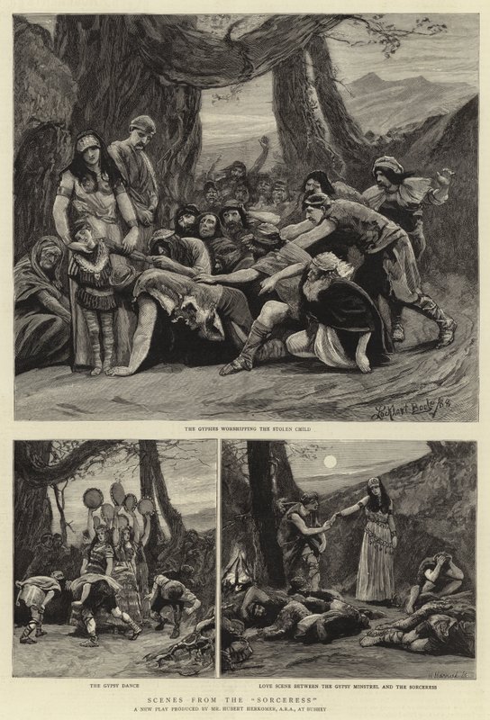 Büyücüden sahneler by Hubert von Herkomer