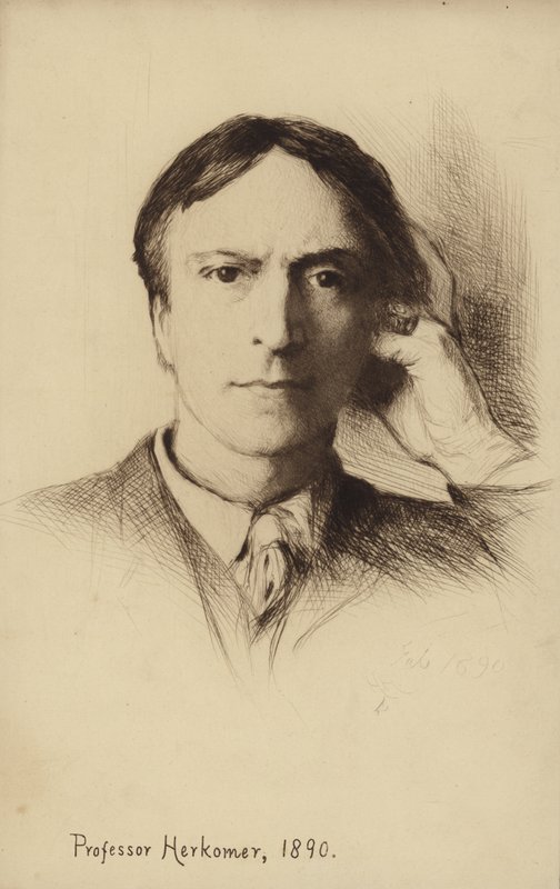 İngiliz sanatçı Hubert Herkomer