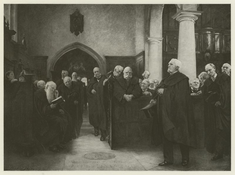 Charterhouse Şapeli (gravür) by Hubert von Herkomer