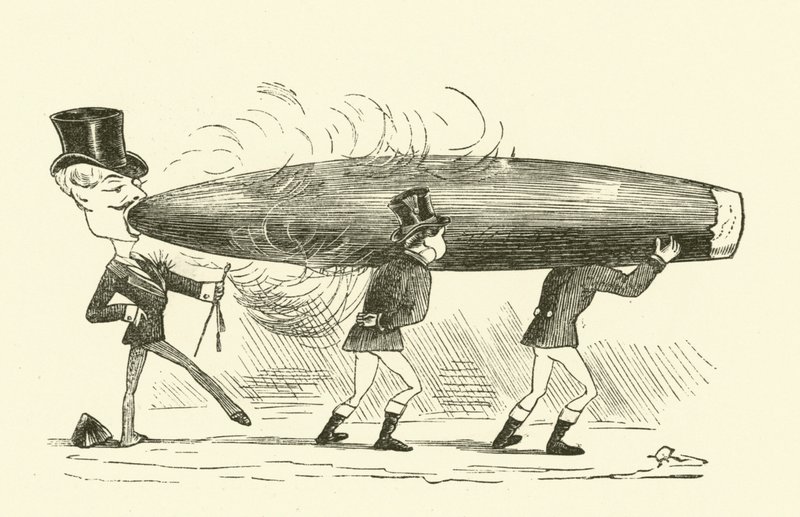 Puro içmek (gravür) by Hugh Rowley