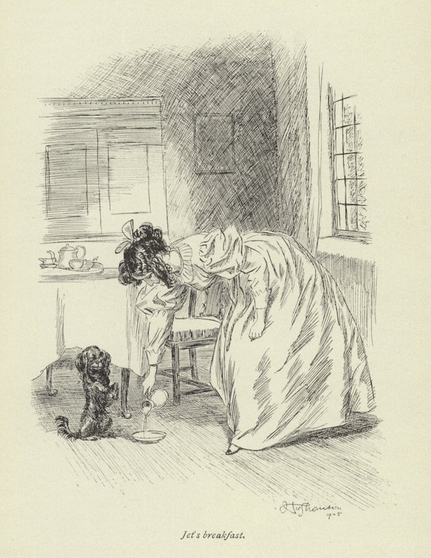George Eliot tarafından Amos Barton için illüstrasyon by Hugh Thomson