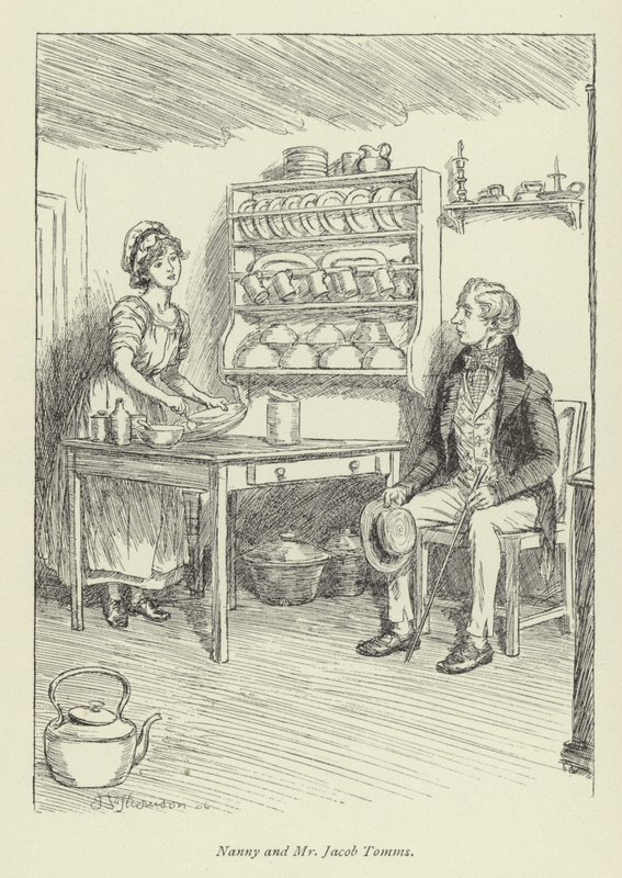 George Eliot tarafından Amos Barton için illüstrasyon by Hugh Thomson