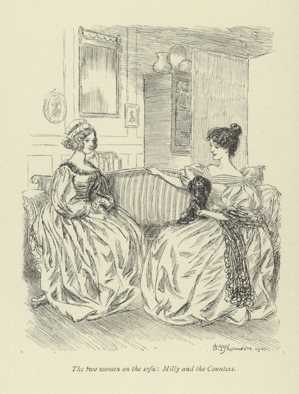George Eliot tarafından Amos Barton için illüstrasyon by Hugh Thomson